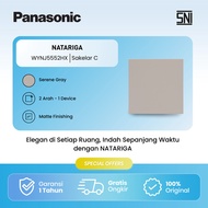 Panasonic 2-way "C" switch, 1 device, quick connect terminal - SERENE GRAY - WYNJ5552HX