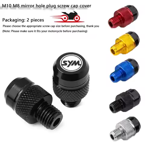 For SYM CRUISYM GTS 300 GTS 300i JOYMAX Z 300 250 125 Motorcycle M10 M8 Rearview Mirror Hole Plug Sc