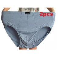 Men's Plus Size Briefs 2pcs 4XL-6XL Men's Plus Size Panties 4XL-6XL