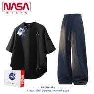 NASA WTAPS | Stylish Casual Sportswear Set Short Sleeve Tshirt Long Pants