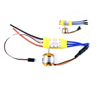 A2212 1000KV Brushless Motor+ 30A ESC Electric Speed Controller with Gold Bullet Banana Plugs for RC
