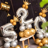 Age number balloon 75cm - FREE CROWN, BALLOON CASE MS15 - Booshopdecor