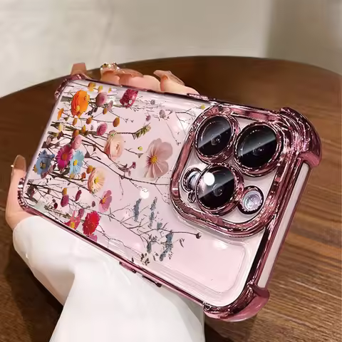 Luxury Flower Transparent Casing For OPPO Realme 15 15T 14 13 Pro C85 Pro C71 C75 C53 C55 C33 C35 C1