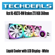 Nzxt RL-KRZ73-RW Kraken Z73 RGB 360mm Liquid Cooler with LCD Display - White