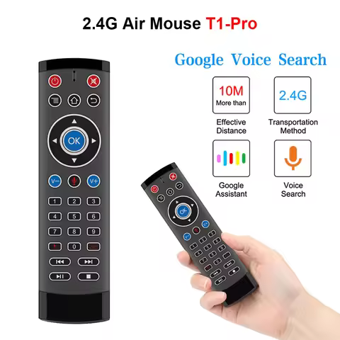 Voice Remote Control T1 Pro 2.4G Wireless Air Mouse Gyro IR For Android TV BOX Google Play Youtube X