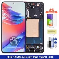 6.7'' AMOLED S25+ For Samsung S25 Plus S25+ S936B S936U S936W S936N S936E With Frame LCD Display Tou