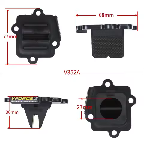 Motorcycle Reed Valve For Yamaha Jog Aerox 50 V Force 3 Reed Valve CY50 YQ RE2 V352A Intake Glass Fi