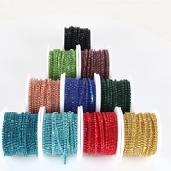 5 yards Sewing Crystal Rhinestone Chain SS6 SS8 SS12 Silver Base Claw Gule on Rhinestone Trim DIY Be