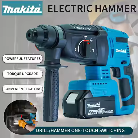 Original Makita DHR242 18V Brushless Rotary Hammer 2J Impact Energy 24mm Concrete 4700 IPM 3 Mode He