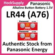 [4pcs] Panasonic LR44 A76 AG13 LR1154 357 Battery Alkaline Battery 1.5V [Authentic][FAST SHIP OUT]