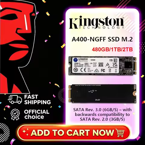Kingston A400-NGFF SSD M.2 2280 Internal Solid State Drives 2TB 1TB 480G 240G 120G M.2 SSD SATA Hard