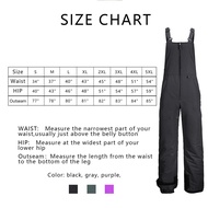 【Best value】 【Shop the Look】 Insulated Ski Pants Overalls Ripstop Warm Insulated Snowboard Overalls