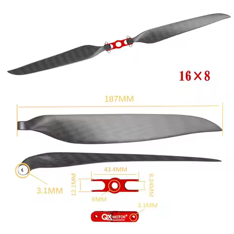 folding Carbon fiber propeller 9.5x5 10x6 11x6 11x8 12x6 13x8 14x8 for RC Multirotor Helicopter Quad