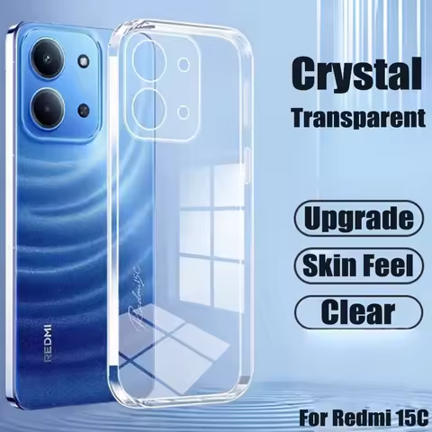 Transparent TPU Phone Case for Xiaomi Redmi 15C 14C 13C 12C 10C 9C 15 12 4G 5G Soft Cover on Redmi T