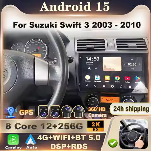 Android 15 for Suzuki Swift 3 2003 - 2010 Car Radio Stereo Multimedia Player GPS Navigation Unit Car