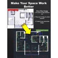 2D Floor Plan Design | 平面图设计 | House Layout Planning | Renovation Idea | AutoCAD Drawing | 2D Layout