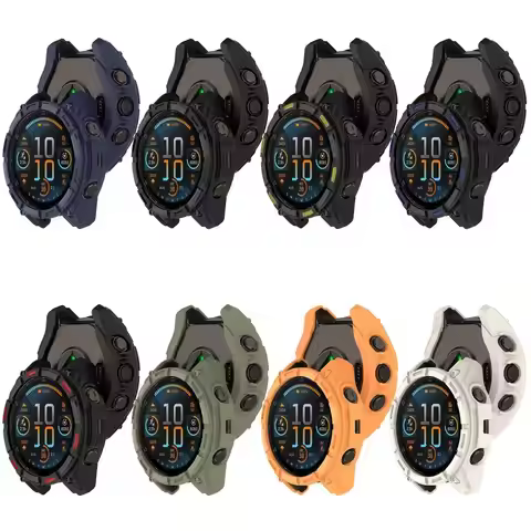 Soft TPU Protective Case Bumper Smart Watch Edge Shell Frame Accessories Screen Protector for Garmin