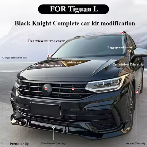 FOR Volkswagen 17-24 Tiguan L22/23 Modified Black Knight Sport Appearance Kit x Car exterior trim su