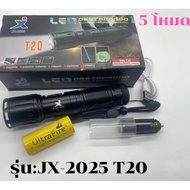 XHP T20ไฟฉายสปอร์ตไลท์ ไฟฉายแรงสูง 4โหมด LED 90000W สว่างมาก แข็งแรง ทนทาน ชาร์จไฟ