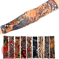 Outdoor Tattoo Ice Sleeve Flower Arm Tattoo Pattern Arm Protection Right Sunscreen Arm F4u2