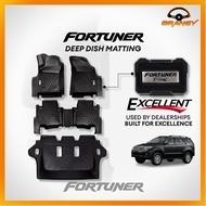 Toyota Fortuner 2009 to 2015 OEM / EXCELLENT Deep Dish Matting Quality Car Accessories