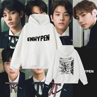 M-3XL ENHYPEN Cotton hoodie JUNGWON HEESEUNG JAY JAKE SUNGHOON SUNOO NIKI Printed round neck hoodie 