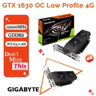 NVIDIA GIGABYTE GeForce GTX 1630 OC รายละเอียดต่ำ4G 1630กราฟิกก GDDR6 64bit การ์ดจอ GPU สนับสนุน AMD In สก์ท็อป CPU ใหม่