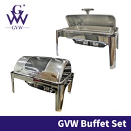 GVW Bekas Makanan Bekas Kuih Raya Tray Makanan Bertutp Tray Buffet Set Buffet Warmer Buffet Stand