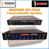 📣 MOHAWK 7 Band KARAOKE Equalizer Amplifier MY SERIES ORANGE - MY-7KEQ PRE AMP Car Audio Control SPE