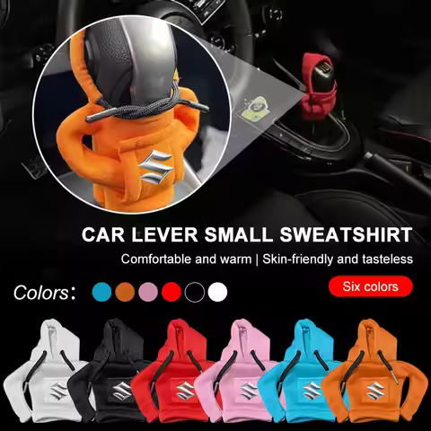 Hooded Sweatshirt Car Gear Sleeve Cute Shift Gear Plush Cover for Suzuki Swift Grand Alto AX100 Gsxr