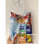 SNACK PACKAGING PARCEL + BIRTHDAY PACKAGING DRINKING BOTTLE