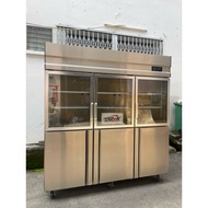 NEW Solid Cool 6 Doors 1395L (Piping system) Combine Chiller & Freezer SC-PG6CF Stainless Steel