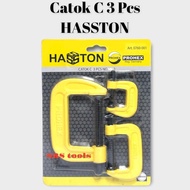 HASSTON 0760-001 C Clamp - C Clamp set of 3 Pcs C Clamp Wood Clamp