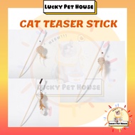 Cat Toy Teaser Wood Teaser Fun Toy Pet Toy interactive Cat Toy Training Teaser Cat Toy Mainan Kucing
