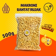 SPICY BANTAT RUJAK MACRONI 1/ 2kg SAVORY AND CRISPYMANIS PREMIUM QUALITY MACRONI SNACK
