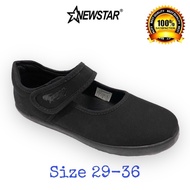 NewStar Black School Shoes Kasut Hitam Sekolah Rendah - 287