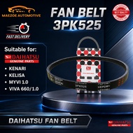 Daihatsu (3pk525) Perodua Myvi,Kelisa,Viva 660 Power Steering Belt (44318-97204)