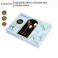 Equinox 24Pcs Cutlery Set – Zafira Gold