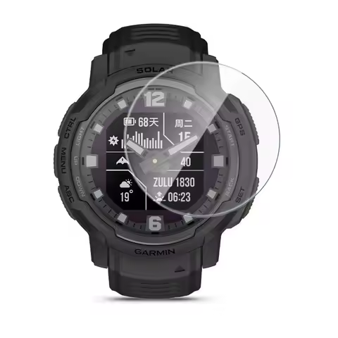 Hard Tempered Glass Protective Film For Garmin Instinct Crossover Standard/Tactical Solar Smart watc
