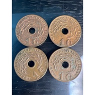 #634 Set of 4 Pieces Netherlands 🇳🇱  Indies 1 Cent