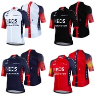 Ineos Summer Sports Team Training Bicycle Clothing Breathable Men Short Sleeve Cycling Jersey MTB Bi