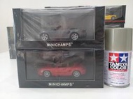 MINICHAMPS 1/43 Porsche 911 Turbo (996, 銀粉灰色, 敞篷)