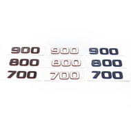 3D Color Block 800 900 700 Nameplate Badge Emblem Car Trunk Sticker For Mercedes Benz Brabus AMG W46