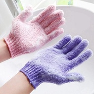 Set of 2 Exfoliating Bath Gloves - Nylon Body Exfoliating Gloves Exfoliating Sponge Exfoliating Brus