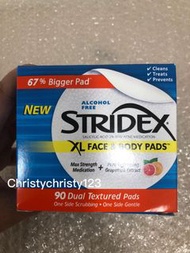 (全身用加大碼- 90片) ~Stridex XL 臉部潔面片和身體清潔片 (2％水楊酸) ~到期日: 2022年 08月