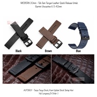 Modern 20mm Watch Strap Garmin Vivoactive 6 5 3 42mm - Leather Watch Strap