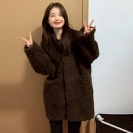 JSM | เสื้อโค้ตขนสัตว์เทียมหนาสำหรับผู้หญิงไซส์เล็ก