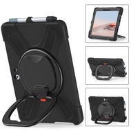 3 Layer Protection Kids Case For Surface Go4 Go3 Go2 Surface Go Rugged Heavy Duty Case With Rotating Hand Ring Kickstand Holder &amp; Shoulder Strap Compatible Surface Go