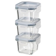 Ikea IKEA 365+ Food Container With Lid, Square Glass/Plastic