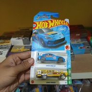 Hot Wheels Toyota GR86 Cup Package biru + Yellow Bruiser Cruise